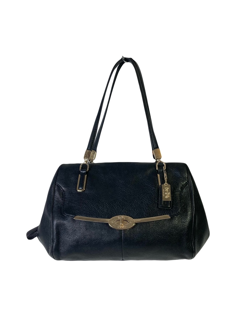 VTG COACH Madison Madeline East/West Satchel 25169 Handbag Purse Black Leather